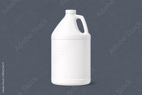 Blank White Plastic Jug Mockup for Cleaning Product Packaging Design