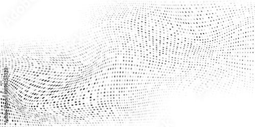 Wallpaper Mural Design black and white shadow halftones retro pop art funky urban colorful comic book. Dotted halftone gradient texture. Vanishing polka dot background modern simple modern Torontodigital.ca