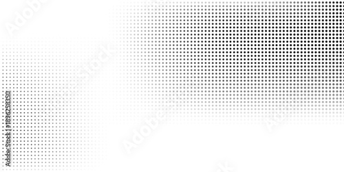Wallpaper Mural Abstract beautiful black and white shadow halftones retro pop art funky urban colorful comic book. Dotted halftone gradient texture. Vanishing polka dot background art simple Torontodigital.ca