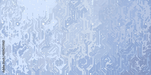 Abstract blue background with a circuit board pattern and subtle gradient