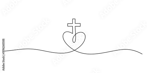 Continuous line drawing of a young woman sitting on the floor and working on her laptop computer. Vector, illustration