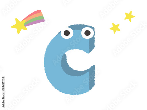 プリント用　手書きアルファベット　C