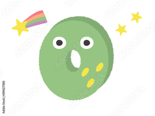 プリント用　手書きアルファベット　O