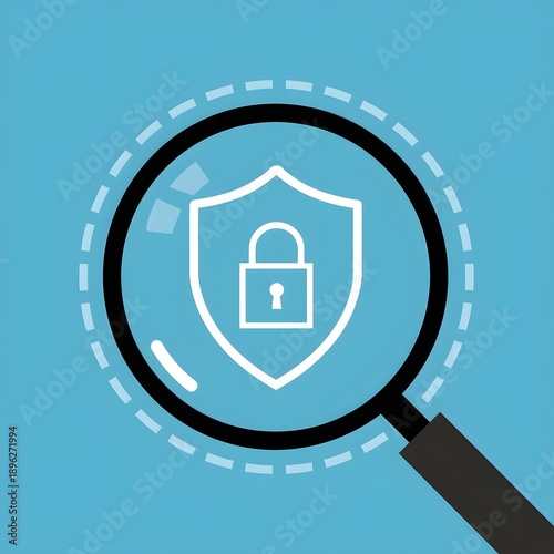 magnifying glass and house