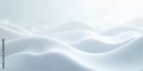 Luxury blue silk background featuring smooth satin waves and a flowing liquid texture with soft light curves in an abstract textile design