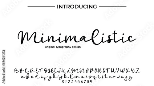 Minimalistic - Elegant Script Font for Smooth Handwritten Design and Creative Typography
