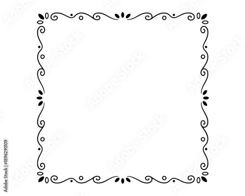 Collection of hand-drawn doodle frames and borders in various shapes.