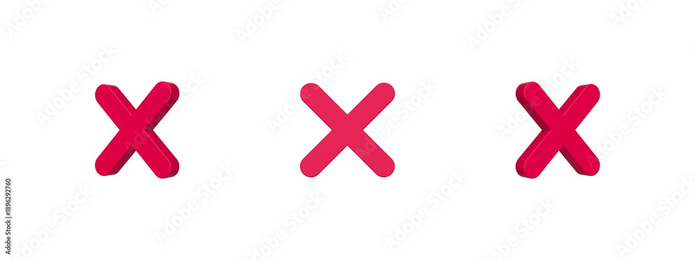 Obraz premium cross mark