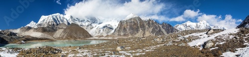 Photos Mount Cho Oyu peak mountain panorama himalaya landscape