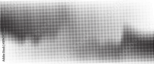Monochrome halftone background with a gradient of dots creating a modern and minimalist design element EPS vector