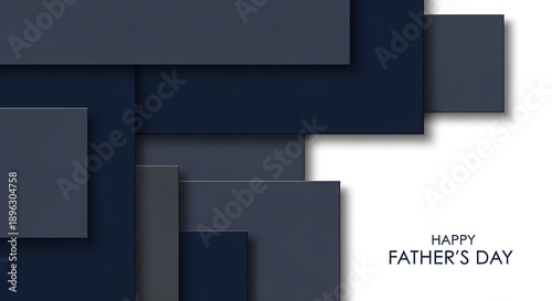 Modern Navy Geometric Father’s Day Background