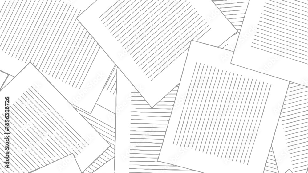 custom made wallpaper toronto digitalScattered sheets of paper with lines and grids creating a chaotic yet organized monochrome pattern.