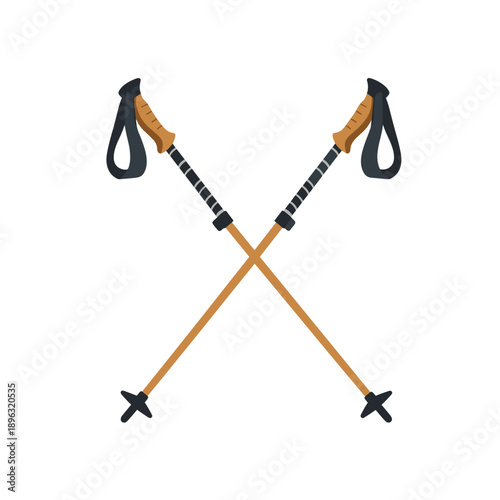 Sturdy hiking poles for trekking and climbing adventures