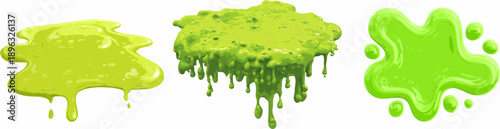 Luminous Slime: A Glossy Neon Green Mess