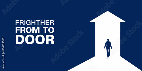 a man walking through a door to frighten someone