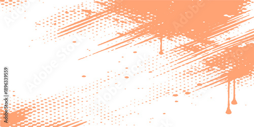 Abstract grunge vector illustration featuring a digital halftone pattern and network lines on a textured technology backdrop for web design

