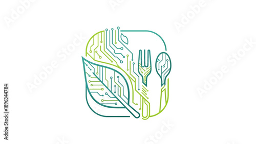 Food Technology Concept Icon.