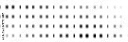 Dotted gradient vector illustration, white and black halftone background, horizontal seamless dotted lines, monochrome dots texture backdrop, retro effect. modern
