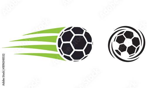 World Cup Soccer Vector – Football Ball, Goal, and Player Silhouette Illustration Collection