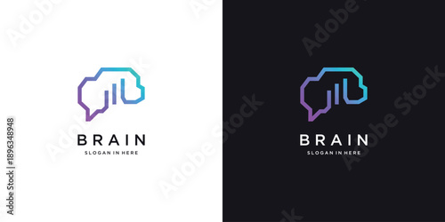 Modern innovation network logo design