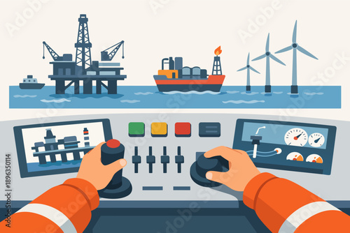 Controlling energy transition from fossil fuels to renewable wind power