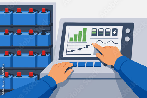 Monitoring battery energy storage data system for power management