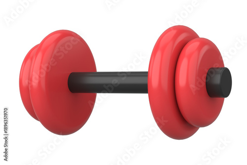 Dumbbell. Fitness equipment. 3D illustration.