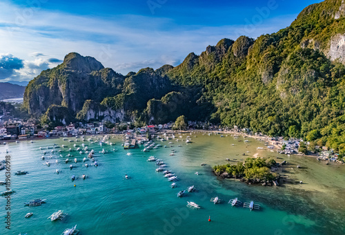 Wallpaper Mural Aerial view of El Nido on the Island of Palawan, Philippines Torontodigital.ca