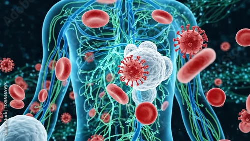 Exploring the body networks and immune interactions in the human system