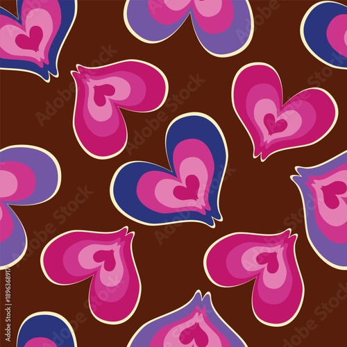 seamless pattern with hearts
