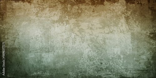 A dark vintage grunge metal background features a dirty rusted surface with an aged concrete wall texture and rough paint patterns for an antique industrial backdrop