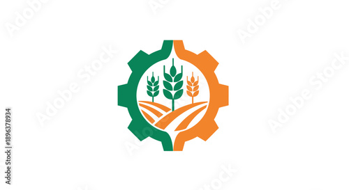 Agriculture and industry working together for sustainable farming solutions.