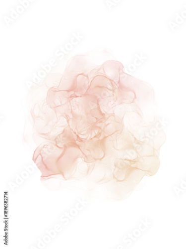Soft Pink Peach Watercolor Splash - Pastel Abstract Paint Texture Background