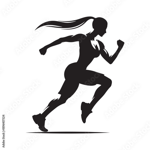 gym trainer vector silhouette clip art logo design illustration. abstract gym icon collection