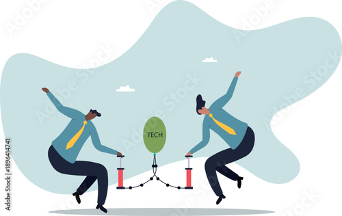 Technology or Tech stock bubble, overvalued stock causing by economic crisis and greedy investors .about a man and his life.