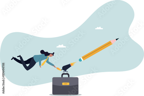 Launch new creativity idea, boost inspiration and challenge, start writing blog, storytelling or create brand.about a man and his life.