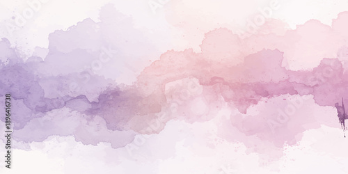 Hand drawn abstract blue watercolor background with a vintage paper texture featuring a light cloudscape pattern and soft painted grunge heart frame for a heavenly nature design