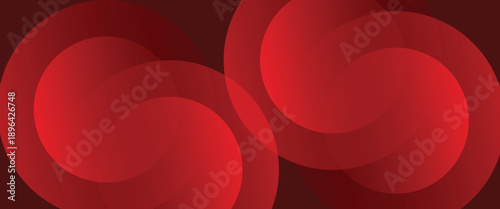 Red abstract background. Dynamic shapes composition. Eps10 vector