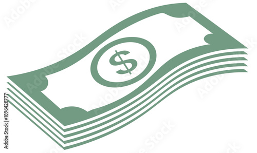 Stack of Dollar Bills Icon 