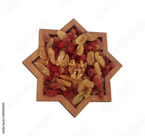 Raisin isolated on white background with clipping path. 