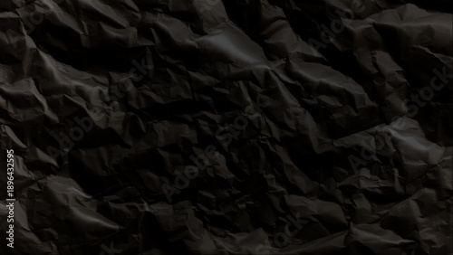 Crumpled dark paper texture background texture design
