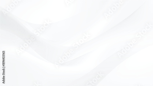 Abstract composition of smooth curved white surfaces