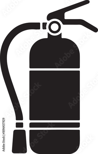 Fire extinguisher silhouette icon.