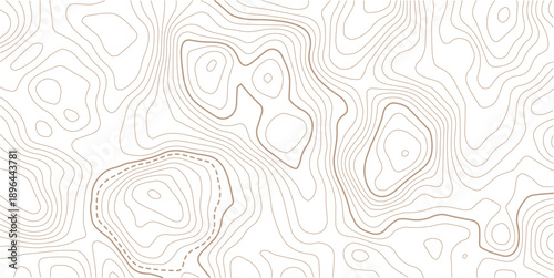 Topographic gold luxury map background. Geographic abstract pattern. Modern design with White background with topographic wavy pattern design.paper texture Imitation of a geographical map shades.