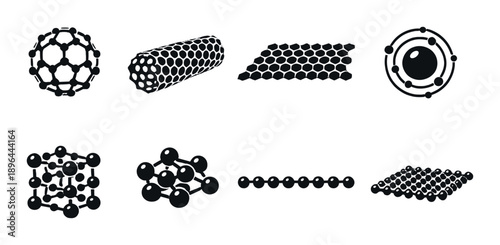 Graphene nanostructures: spheres, cylinders, sheets, and more in high-contrast display