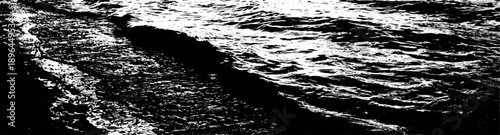 Black and White High Contrast Ocean Waves Surface Water Texture Background Abstract Grunge Dynamic Motion Nature Sea Ripple Detailed Graphic Design Backdrop Overlay