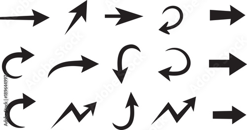 Circular Rotation and Dynamic Arrow Icons Collection
