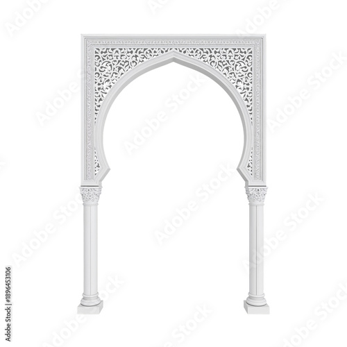 Decorative Stone Archway With Intricate Carvings in a Simple Design
