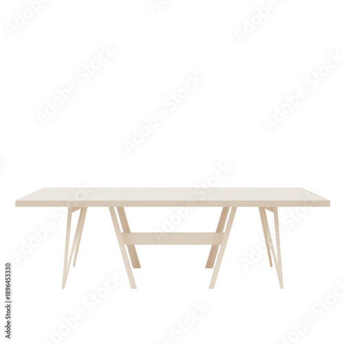 Modern Dining Table With Clean Lines and Simple Design Placed in a Bright Room