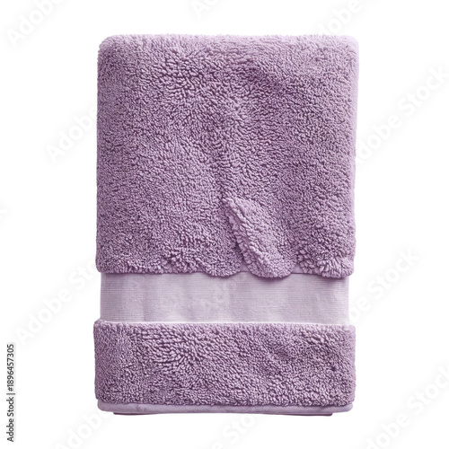 Warm Purple Blanket Folded on a Surface Ready for Use in a Cozy Setting